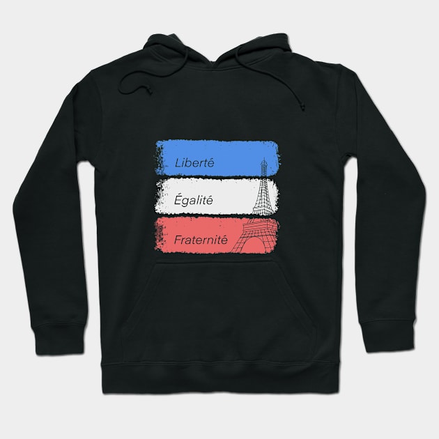 French Flag Hoodie by PolyLine